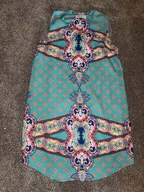 Renee C. Paisley Print Sleeveless Mini Dress Size Small